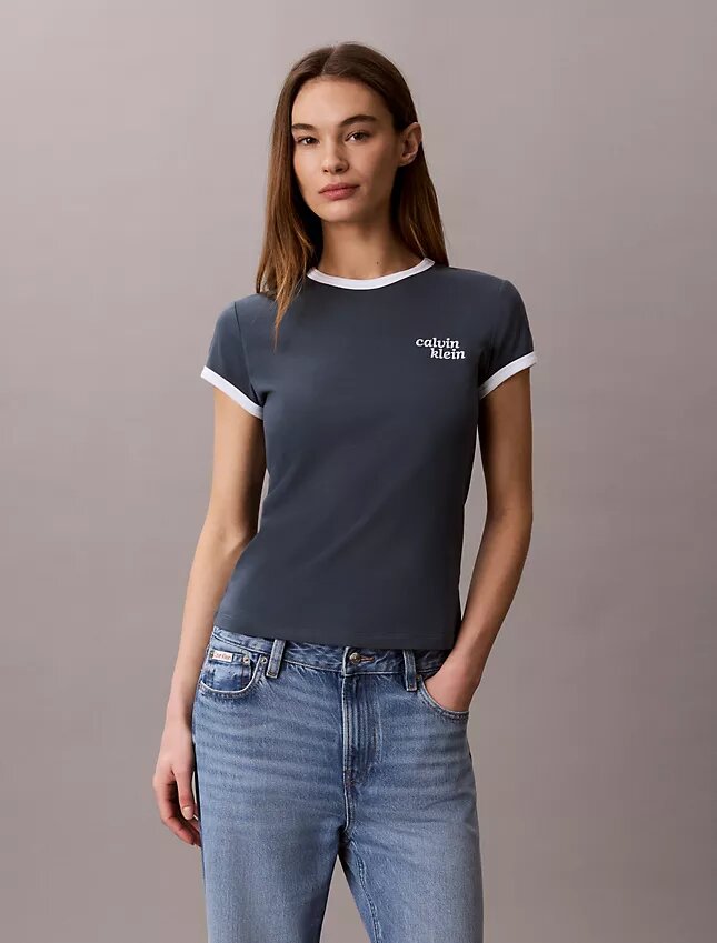 1989 Logo Slim Ringer Tee 1989 Logo Slim Ringer Tee