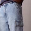 90S Denim Cargo Shorts
