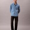 90S Emblem Denim Overshirt