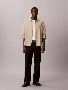 90S Straight Cotton Stretch Cargo Pants