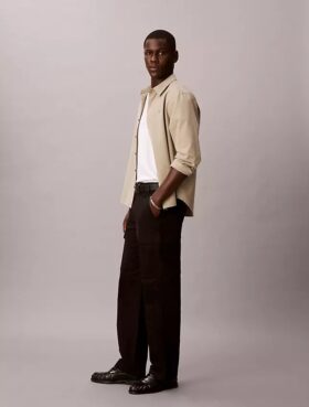 90S Straight Cotton Stretch Cargo Pants