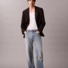 90S Straight Lyocell Blend Jeans