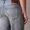 90S Straight Lyocell Blend Jeans