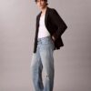 90S Straight Lyocell Blend Jeans