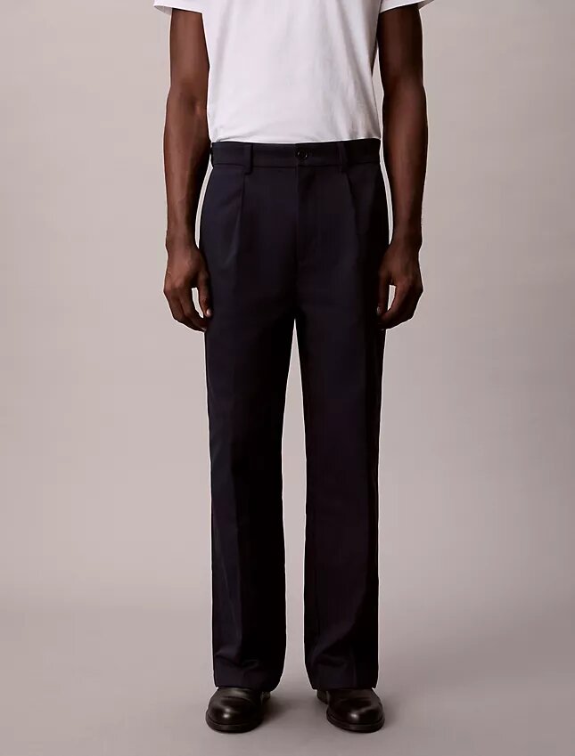 90S Straight Pleated Chino Pants 90S Straight Pleated Chino Pants