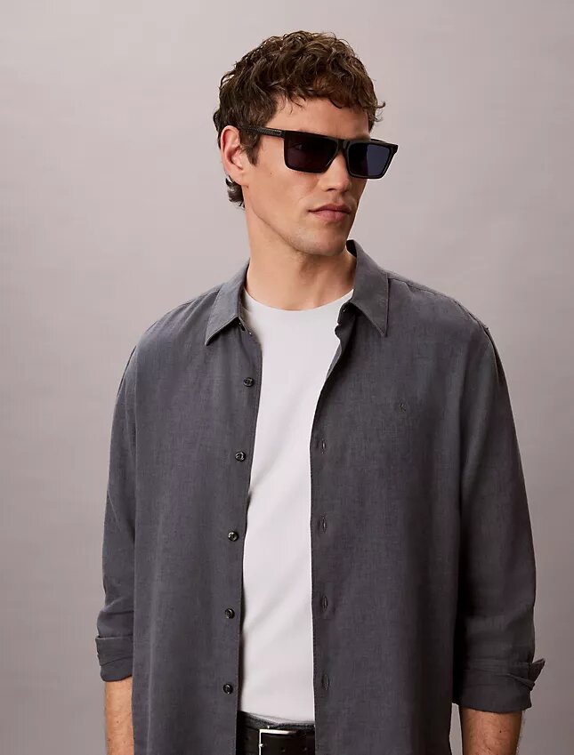 Acetate Slim Modified Rectangle Sunglasses Acetate Slim Modified Rectangle Sunglasses