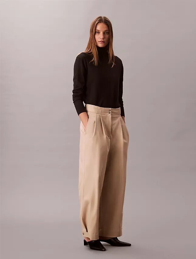Adjustable Wide Leg Chino Pants Adjustable Wide Leg Chino Pants