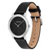 Allover Emblem Dial Leather Strap Watch Allover Emblem Dial Leather Strap Watch