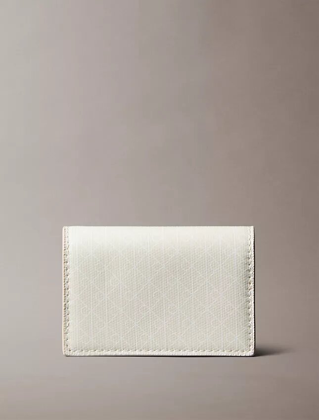 Allover Emblem Logo Accordion Card Case Allover Emblem Logo Accordion Card Case