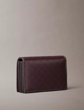 Allover Emblem Logo Accordion Card Case Allover Emblem Logo Accordion Card Case