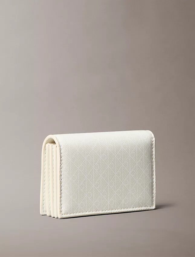 Allover Emblem Logo Accordion Card Case Allover Emblem Logo Accordion Card Case