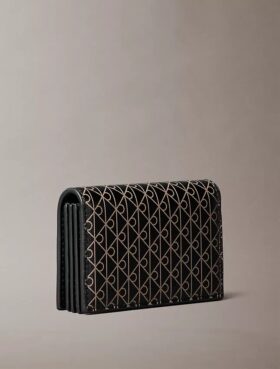 Allover Emblem Logo Accordion Card Case Allover Emblem Logo Accordion Card Case