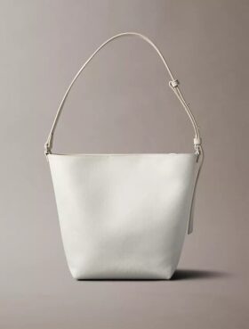Allover Emblem Logo Bucket Bag with Pouch