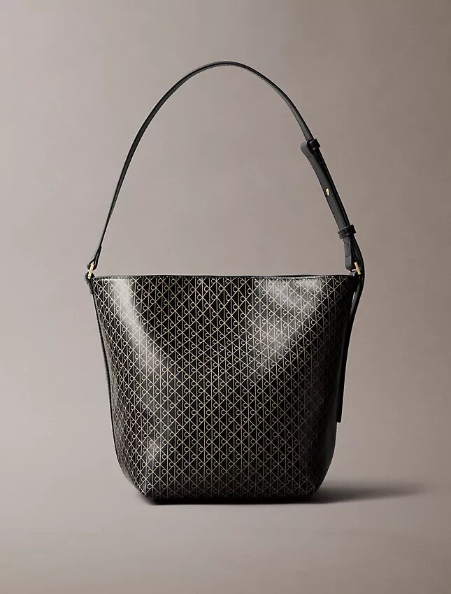 Allover Emblem Logo Bucket Bag with Pouch Allover Emblem Logo Bucket Bag with Pouch