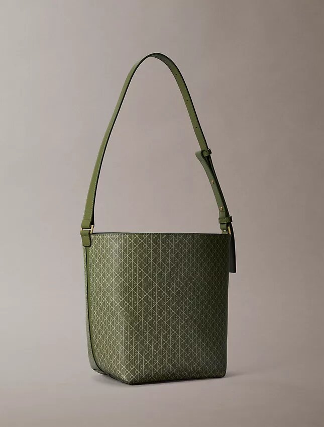 Allover Emblem Logo Bucket Bag with Pouch Allover Emblem Logo Bucket Bag with Pouch