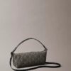 Allover Emblem Logo Canvas Shoulder Bag Allover Emblem Logo Canvas Shoulder Bag