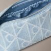 Allover Emblem Logo Denim Beauty Case Allover Emblem Logo Denim Beauty Case