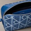 Allover Emblem Logo Denim Camera Bag Allover Emblem Logo Denim Camera Bag