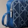Allover Emblem Logo Denim Camera Bag Allover Emblem Logo Denim Camera Bag
