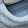 Allover Emblem Logo Denim Hobo Bag Allover Emblem Logo Denim Hobo Bag