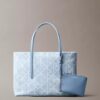 Allover Emblem Logo Denim Small Tote Bag Allover Emblem Logo Denim Small Tote Bag