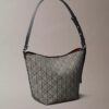 Allover Emblem Logo Jacquard Bucket Bag with Pouch Allover Emblem Logo Jacquard Bucket Bag with Pouch