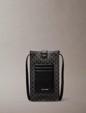 Allover Emblem Logo Phone Crossbody Bag Allover Emblem Logo Phone Crossbody Bag