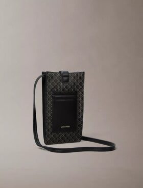Allover Emblem Logo Phone Crossbody Bag Allover Emblem Logo Phone Crossbody Bag