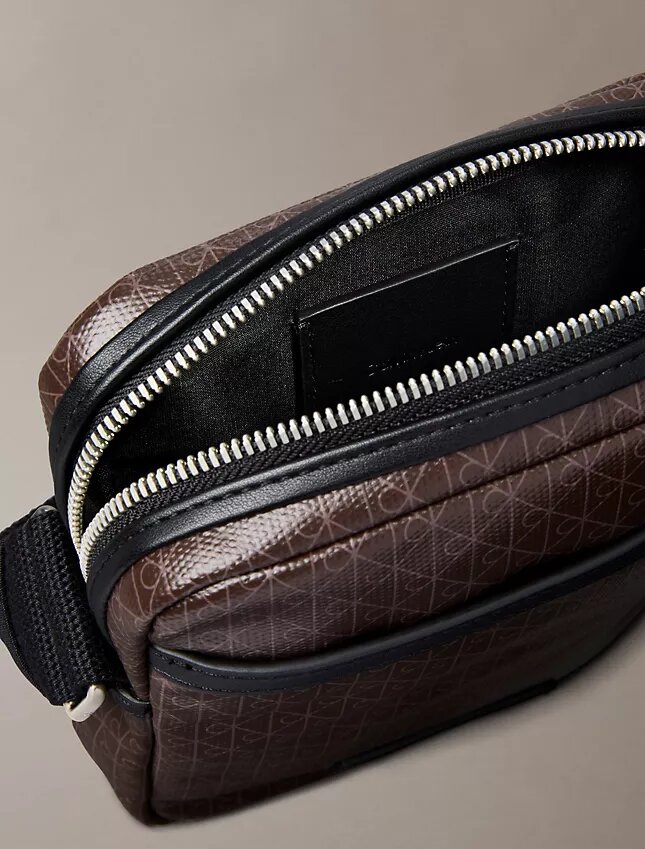 Allover Emblem Logo Reporter Bag Allover Emblem Logo Reporter Bag