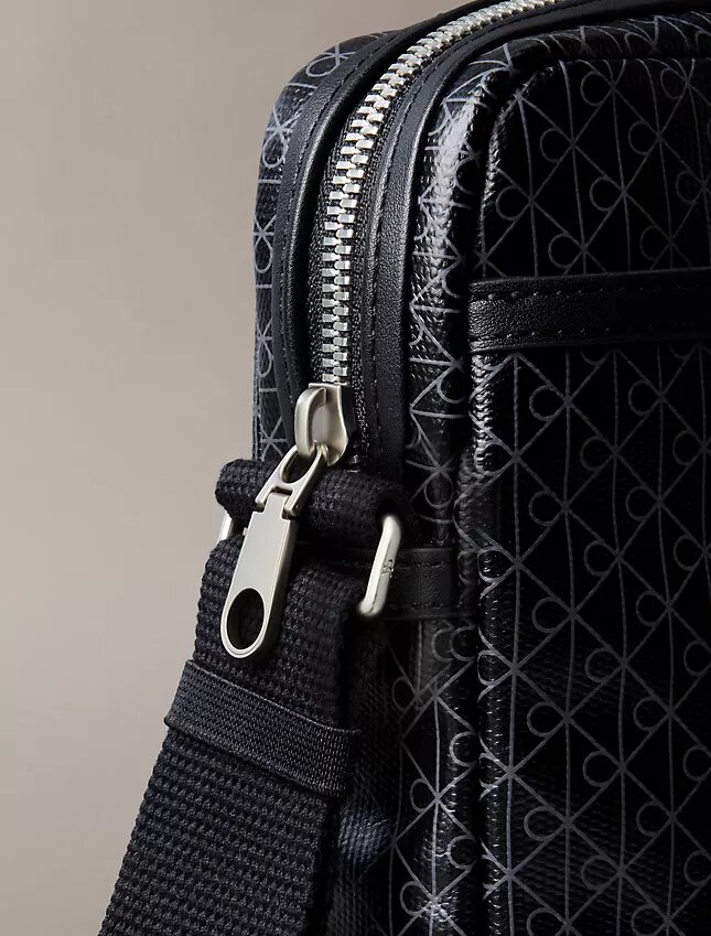 Allover Emblem Logo Reporter Bag Allover Emblem Logo Reporter Bag