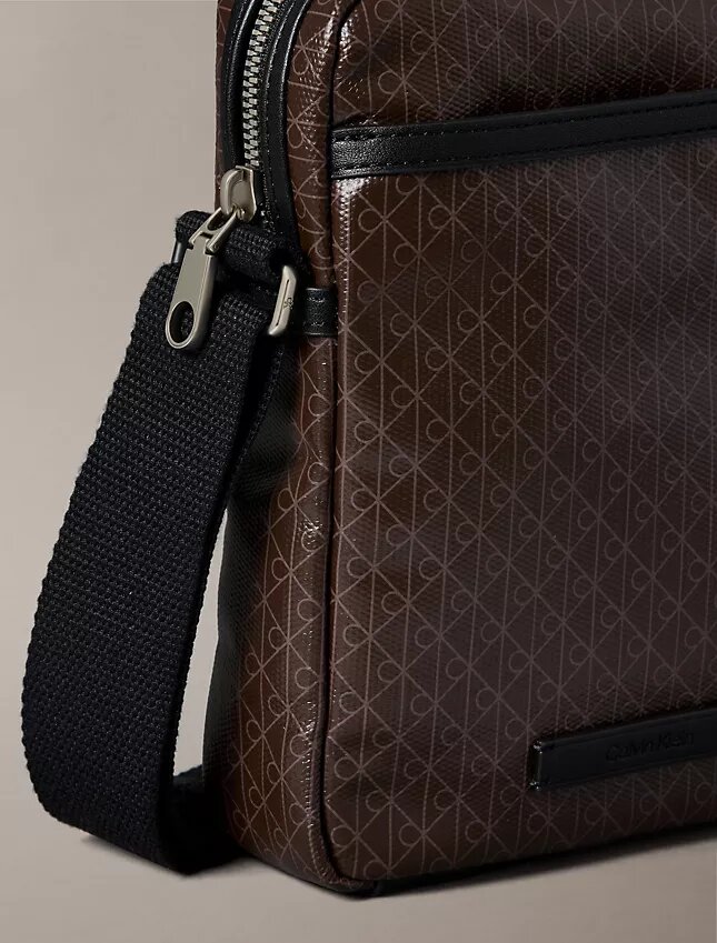 Allover Emblem Logo Reporter Bag Allover Emblem Logo Reporter Bag