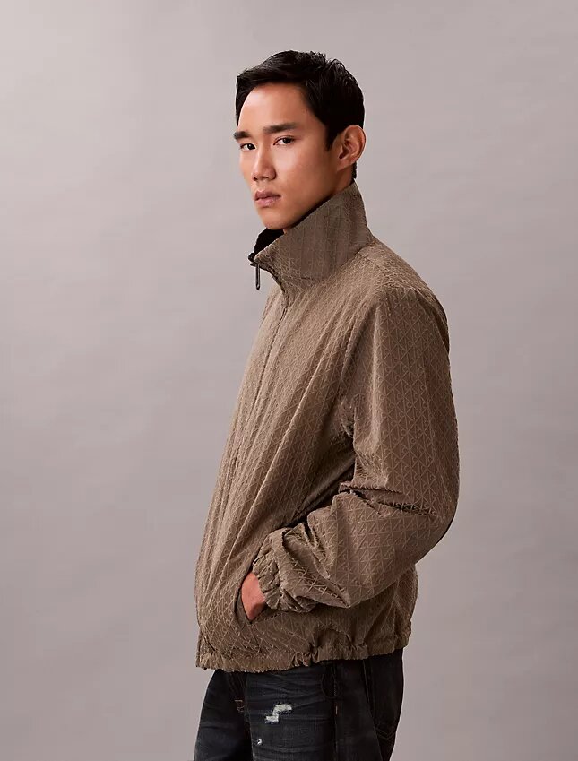 Allover Emblem Logo Reversible Jacket Allover Emblem Logo Reversible Jacket