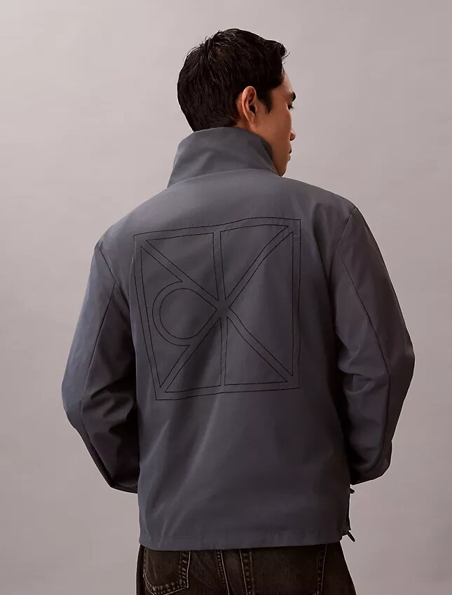 Allover Emblem Logo Reversible Jacket Allover Emblem Logo Reversible Jacket