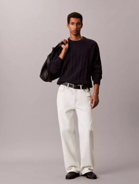 Allover Emblem Logo Ribbed Sweater Allover Emblem Logo Ribbed Sweater