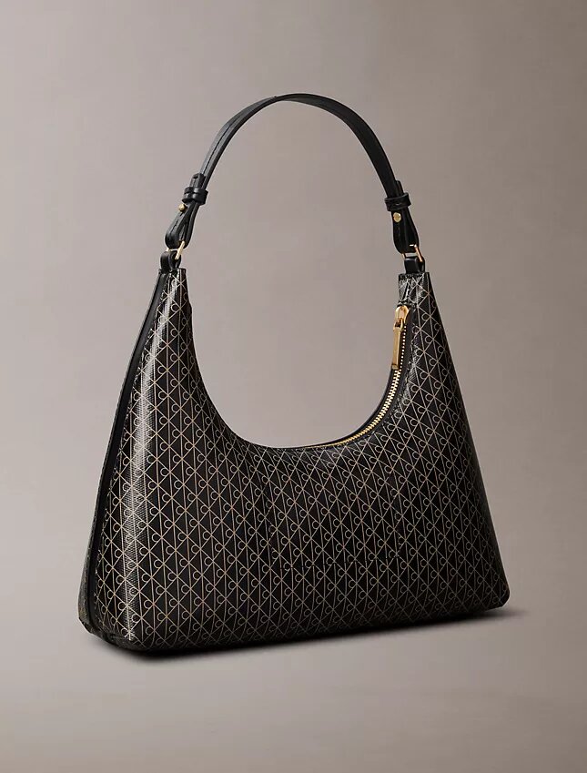 Allover Emblem Logo Shoulder Bag Allover Emblem Logo Shoulder Bag