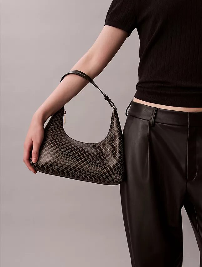 Allover Emblem Logo Shoulder Bag Allover Emblem Logo Shoulder Bag
