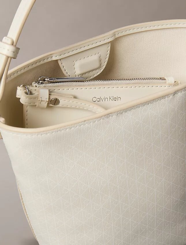 Allover Emblem Logo Small Bucket Bag with Pouch Allover Emblem Logo Small Bucket Bag with Pouch