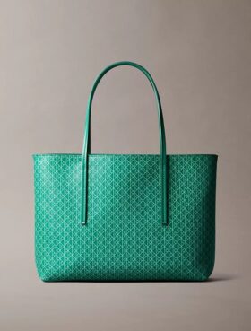 Allover Emblem Logo Small Tote Bag with Pouch