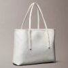 Allover Emblem Logo Small Tote Bag with Pouch