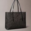 Allover Emblem Logo Small Tote Bag with Pouch Allover Emblem Logo Small Tote Bag with Pouch