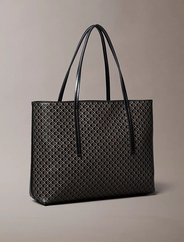 Allover Emblem Logo Small Tote Bag with Pouch Allover Emblem Logo Small Tote Bag with Pouch