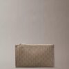 Allover Emblem Logo Top Zip Card Case Allover Emblem Logo Top Zip Card Case