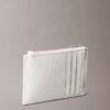 Allover Emblem Logo Top Zip Card Case