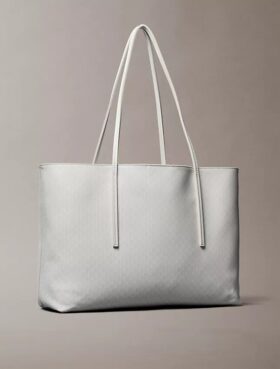 Allover Emblem Logo Tote Bag with Pouch