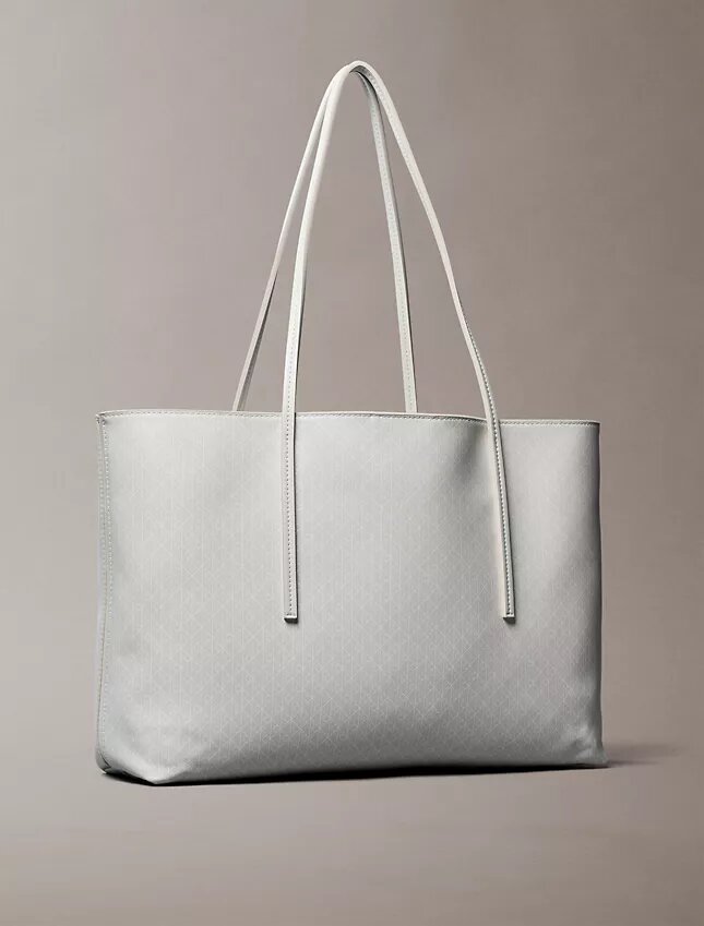 Allover Emblem Logo Tote Bag with Pouch Allover Emblem Logo Tote Bag with Pouch