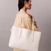 Allover Emblem Logo Tote Bag with Pouch Allover Emblem Logo Tote Bag with Pouch
