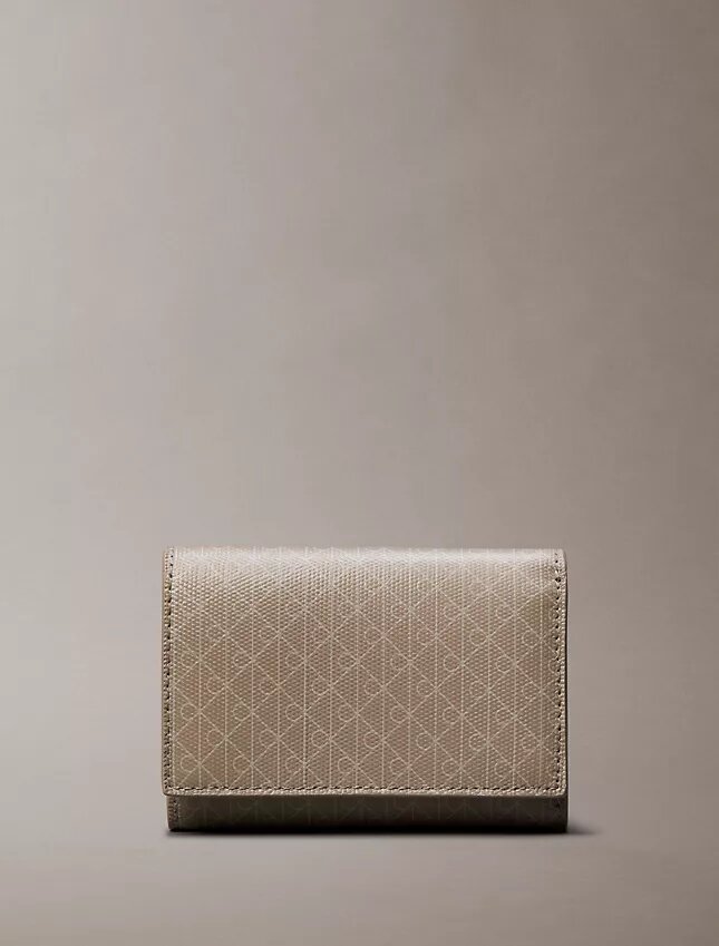 Allover Emblem Logo Trifold Wallet Allover Emblem Logo Trifold Wallet