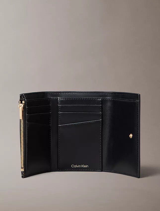 Allover Emblem Logo Trifold Wallet Allover Emblem Logo Trifold Wallet