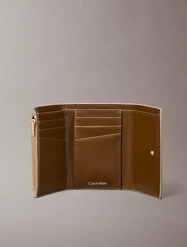 Allover Emblem Logo Trifold Wallet Allover Emblem Logo Trifold Wallet