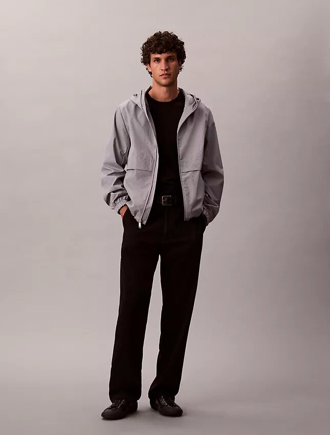 Allover Emblem Logo Windbreaker Jacket Allover Emblem Logo Windbreaker Jacket
